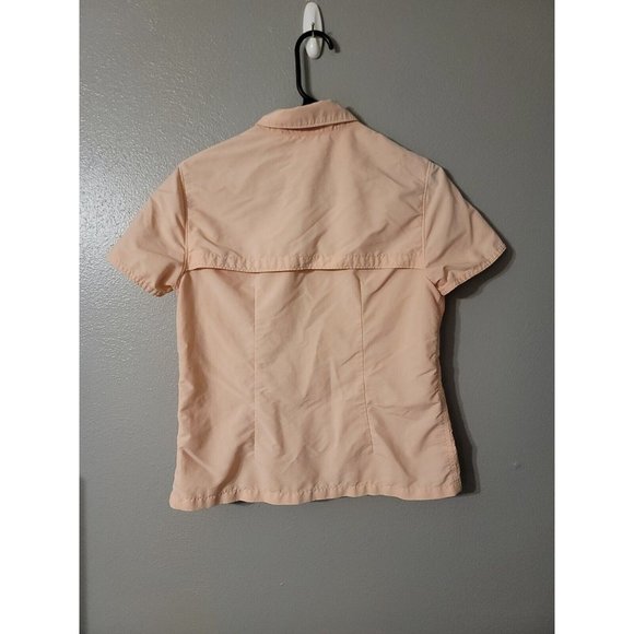 L.L. Bean Petite Pink Short Sleeve Button Up Shirt Women's Size PXS READ - Picture 2 of 6